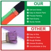 CustomyLife 10 Pcs 1inch Foam Paint Brushes Wood Handle Sponge