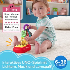 Fisher-Price HHG91 – Learning Fun Baby UNO – Baby Toy, German Version, Electronic Learning Toy for Babies and Toddlers from 6 Months