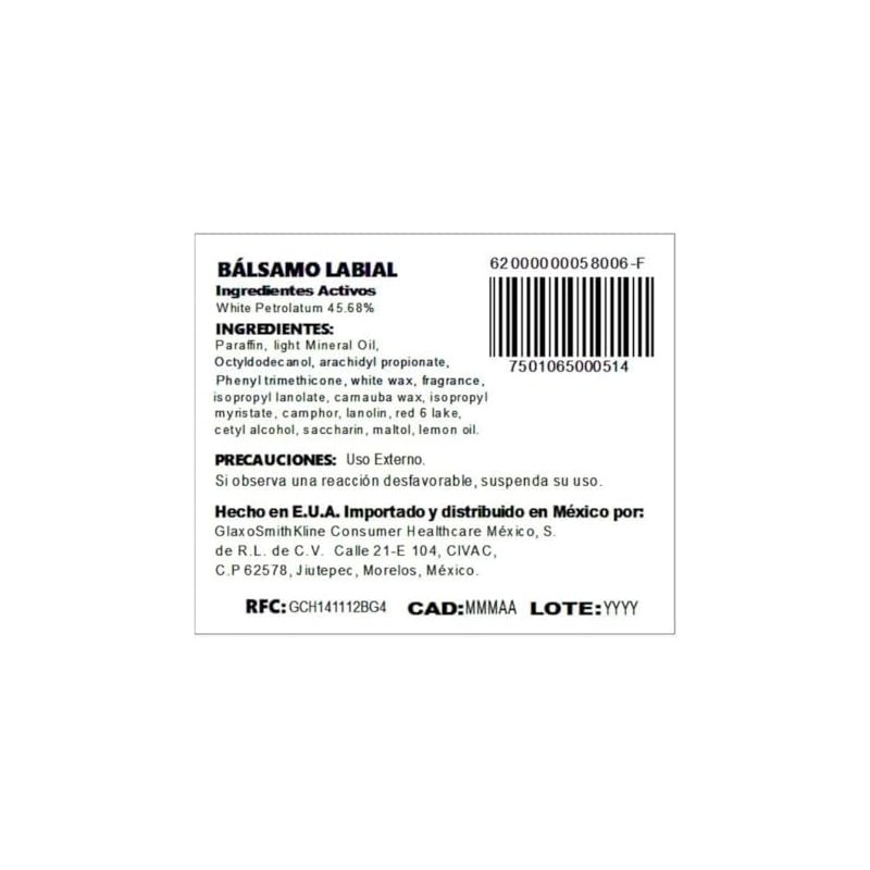 Chapstick Bálsamo Labial Fresa 4 g