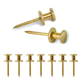 FUZANWJ Double Headed Picture Hangers(20lbs-50pcs), Picture Hanging Nails, Thumb Tacks , Picture Nails, Wall Nails for Hanging, Professional Plaster Picture Hooks for Wooden Wall or Drywall
