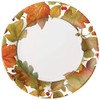 Caspari Autumn Leaves II Paper Dinner Plates - 16 Count