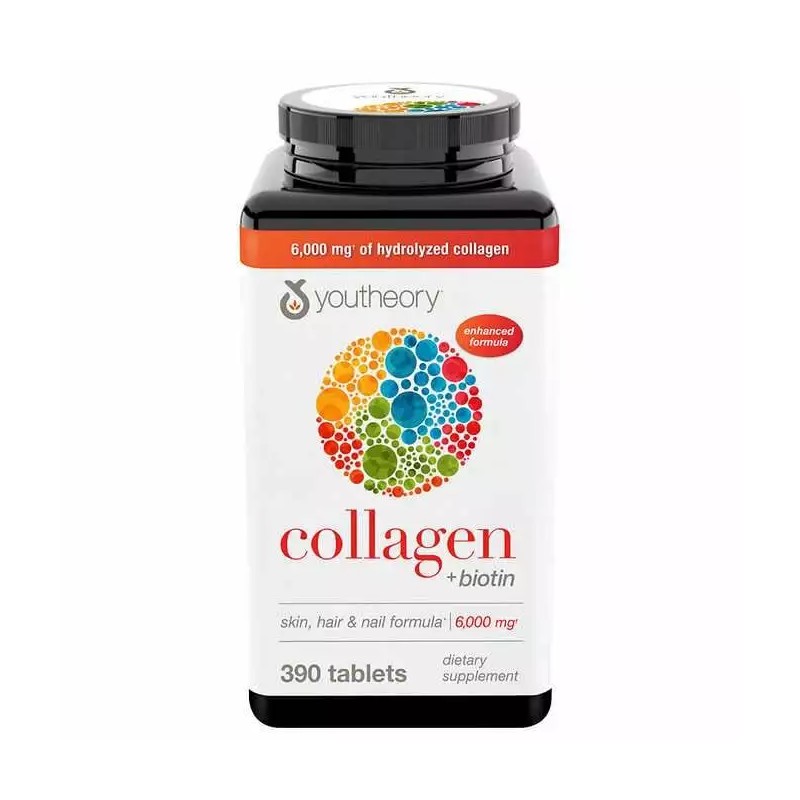 youtheory Collagen Plus Biotin, 390 Tablets