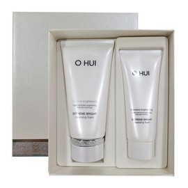 OHUI 오휘 익스트림 브라이트 클렌징 폼 세트 160ml+100ml 미백 각질제거 OHUI Extreme Bright Cleansing Foam Set 160ml+100ml Whitening Exfoliating