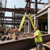 2 PCS Heavy Duty Lifting Slings Straps with D Ring