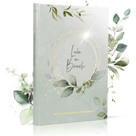 MeinBaby123® Pregnancy Diary High-Quality Gold-Plated Diary Pregnancy Gift Pregnancy Diary Gift Pregnancy Diary Gift Pregnancy Diary (Mint Eucalyptus)