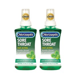 Chloraseptic Sore Throat Spray, Menthol, 6 fl oz (Pack of 2)