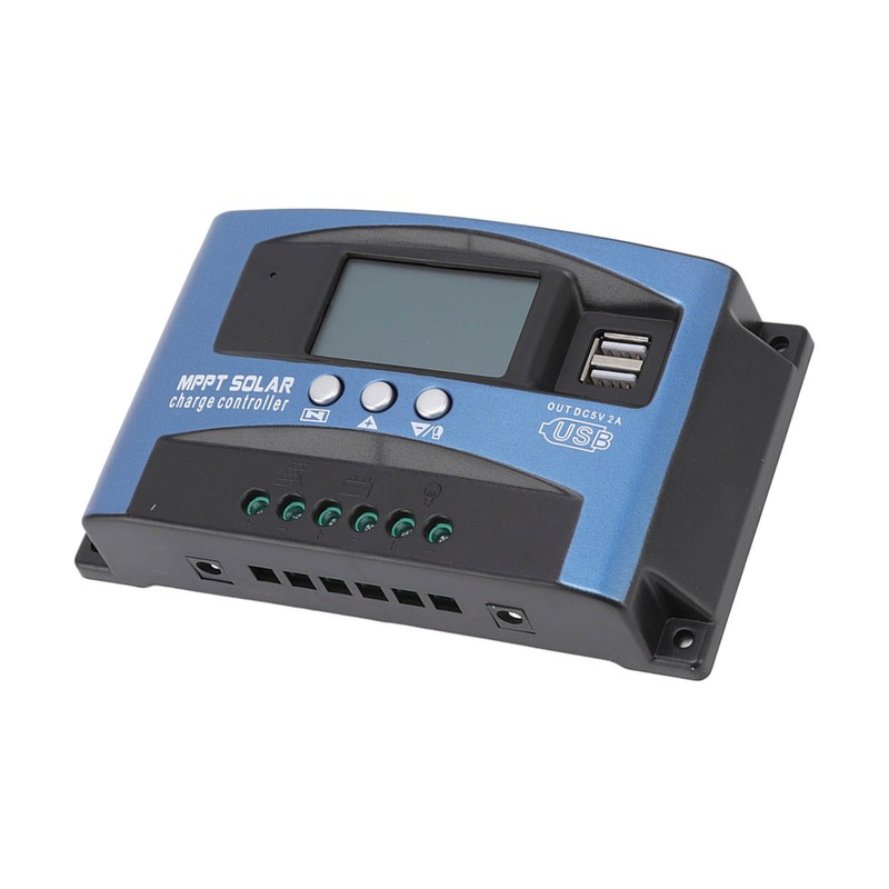 MPPT Charge Controller Solar Panel Intelligent Regulator with LCD Display