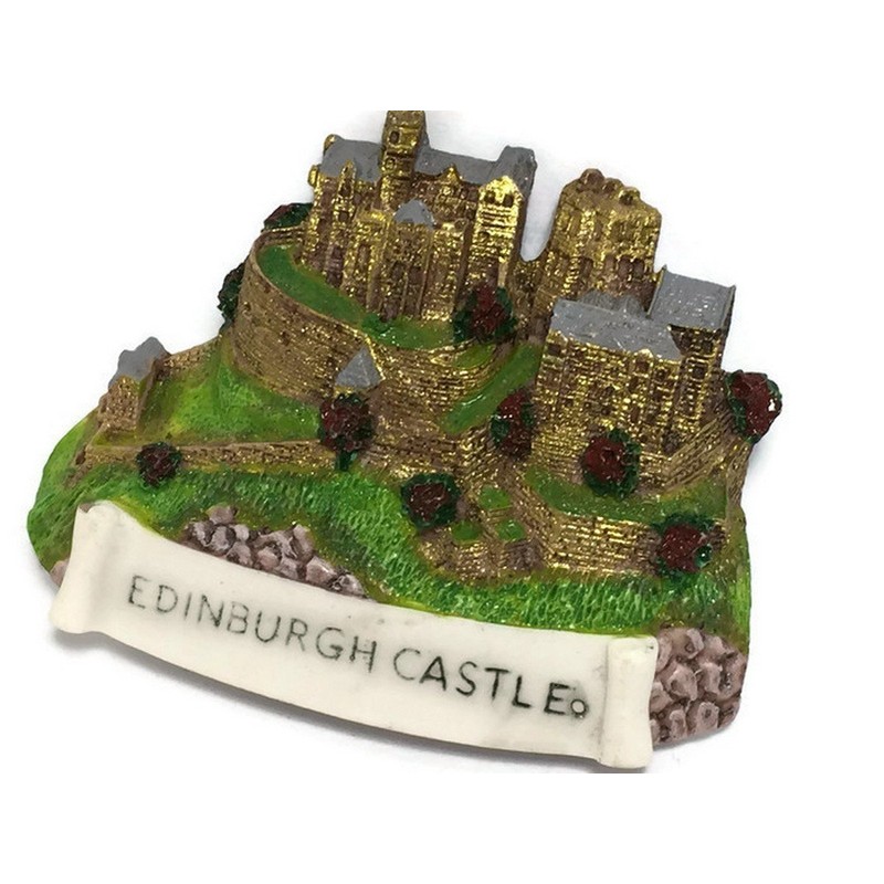 Edinburgh Castle Scotland Souvenir Collection 3D Fridge Refrigerator Magnet Hand
