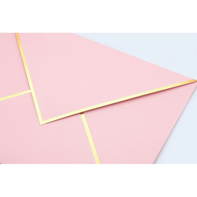 A7 Envelopes - V Flap Foil Border Luxury Mailing Envelopes