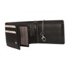 Chain Wallet Landscape Format, black, Elegant
