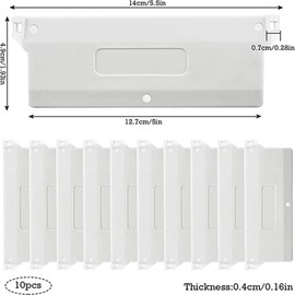 Slat Weights Vertical Blind, Slat Curtain Replacement Parts Hanger, Slat Curtain Weight Plates, 10 Pieces 127 mm Ertical Blinds Bottom Replacement Slats Vertical Blind Replacement Part