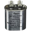Run Capacitor, Oval, 7.5 Mfd., 370 Volt, CR7.5X370