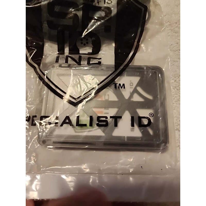 Specialist ID THREE Card Heavy Duty Plastic Badge Holder with
