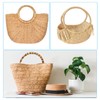 PATIKIL 5.9 Inch Bamboo Purse Handles, 4 Pcs Round Replacement