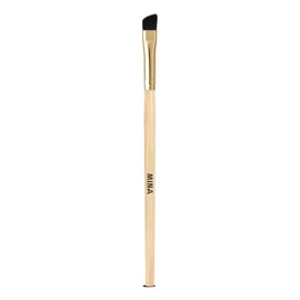 MINA ibrow Bamboo Handle Professional Angled Eyebrow Brush (Pack of 1)