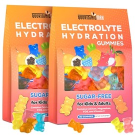 Quorinthiumax Gomitas de electrolitos sin azúcar  Gomitas energéticas de hidratación con electrolitos para correr y hacer deporte - Masticables...    