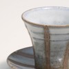 信楽焼 in the town of 白萩 Lines Coffee Bowl Dish