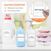 TESWEY Laundry Labels - 18PCS PVC Set for Organizing, Waterproof