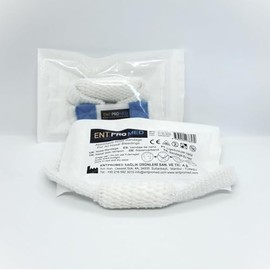 Vendaje absorbente para la nariz, color azul, vendaje nasal, empaquetado individualmente, paquete de 6 unidades (paquete de 6)