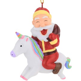 Ornamento de Navidad con diseño de unicornio