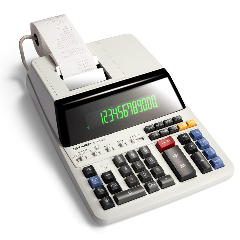 Sharp EL-1197PIII Calculadora de impresión a color de alta resistencia