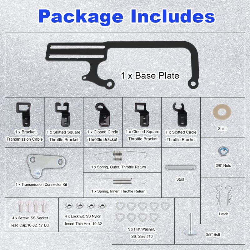 WMPHE 304147 Carburetor Throttle Cable Mount Bracket Compatible with EZ-EFI