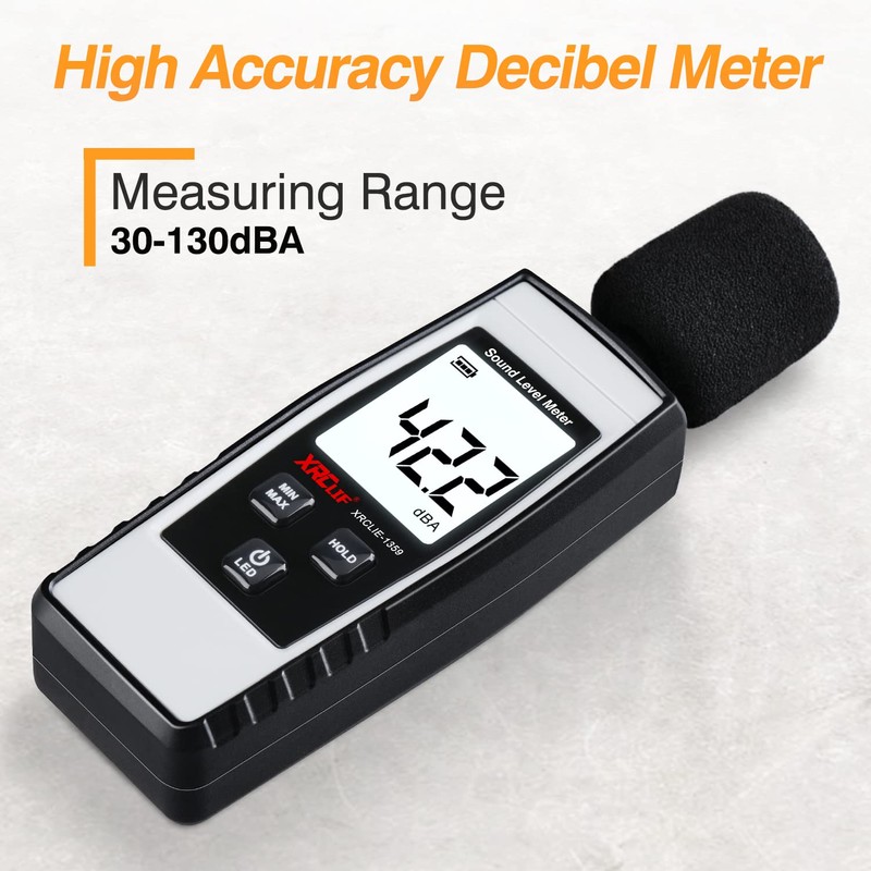 Digital Sound Level Meter Hand-held Sound dB Meter with Programmable