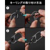 TISUR Keychain, Titanium Carabiner, Small, Bottle Opener Key Ring, Never