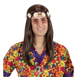 Flower Headbank 60's Hippie Fancy Dress
