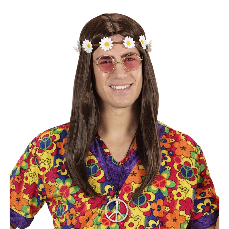 Flower Headbank 60's Hippie Fancy Dress