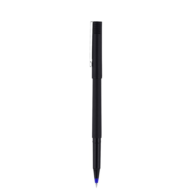 Sanford Uniball Roller Stick Pen, 0.5mm Micro Point, Blue Ink,