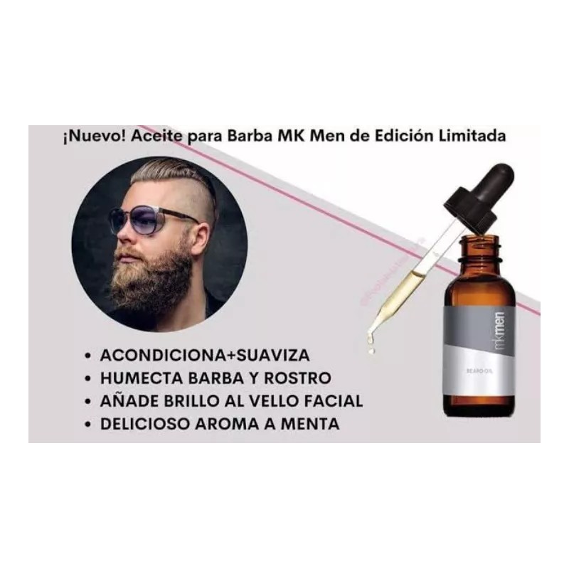Mary Kay Aceite Para Barba Mk Men Acondiciona Humecta Da