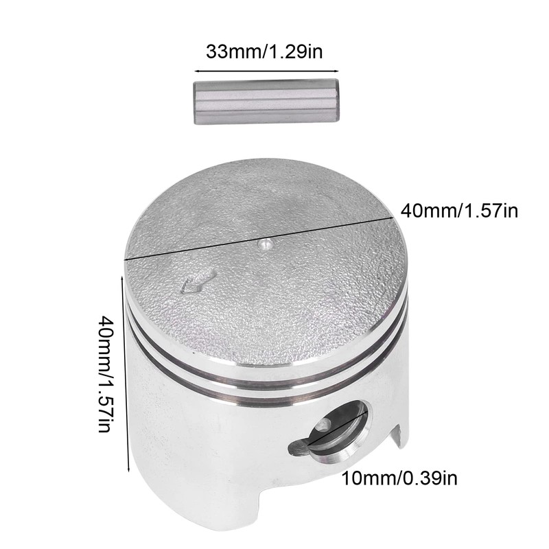 Motorcycle Piston Pin Ring Set Piston Ring Kit 40mm Y-Zinger