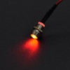 uxcell LED Indicator Light AC/DC 24V 8mm Panel Mount Red