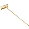 LRUI Pizza Oven Brush with Scraper,41-Inch Long Wood Handle Brass