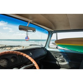 Coolballs Cool American USA Flag (2 Sided) Car, Truck, SUV Rear-View Mirror Hanger Dangler (Auto Accessory)