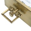 NIKKY HOME Small Gold Table Clock, Silent Non-Ticking Classic Battery
