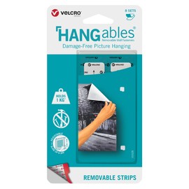 VELCRO Brand Damage Free Poster Hanging Strips | Removable Decorate Without Damaging Your Walls | Hang Photos, Lightweight Frames, Create Wall Collages | Squares, 8 Sets