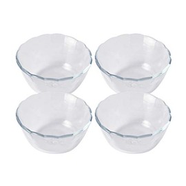 Pyrex CP-1551 Bakeware Clear 6.1 fl oz (180 ml) Custard Cups, Set of 4