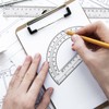 Tdfronien 2 Packs 12 Inch Plastic Ruler and 6 Inch
