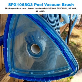 Pool Vacuum Brush Head SPX1068G3 Replacement Hay-ward Vacuum Cleaner Head SP1068 SP1068DL SP1069 SP1069DL,Compatible with Pool Leaf Vacuum,Leaf Eater,Leaf Catcher,Leaf Gulper,Leaf Bagger -3 Pack