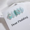 [Handmade Nail Tips] Sea Ocean Nails - Long Oval /
