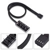 Bewinner 4-Pin PWM Fan Hub, 4-Pin Macho para CPU Fan