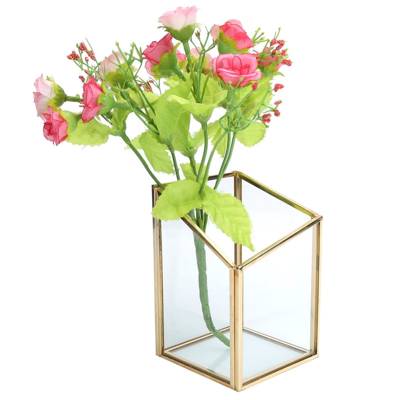 Mini Glass Storage Container Flower Pot Planter Vase Bowl Home