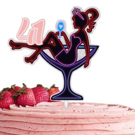 Decoración de tarta de tacón alto con purpurina rosa para niña sentada 41 para maquillaje, spa y destello por la noche de despedida, película de despedida de soltera, club nocturno, decoración de