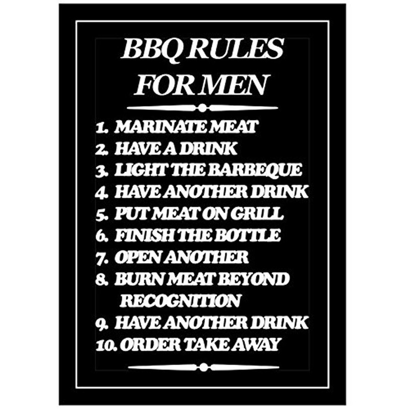 2 Pack Black Cotton Tea Towels 1 x Licence To