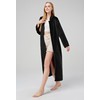 SIORO Women Zipper Robe Long Sleeves Loungewear Dress Full Length