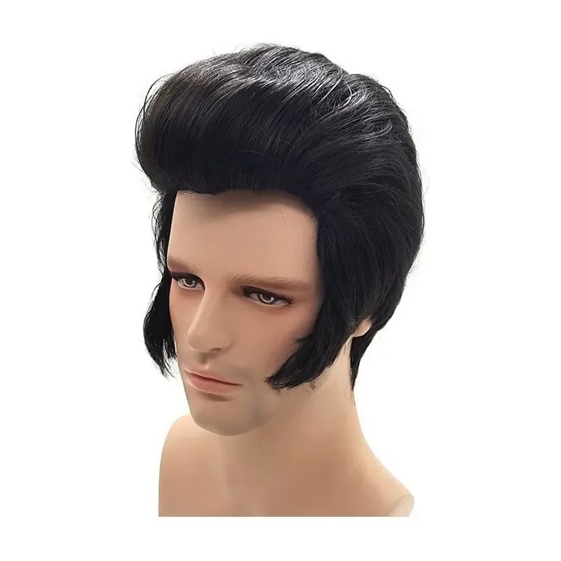 Peluca Cosplay Elvis Presley Hombre Rock & Roll S