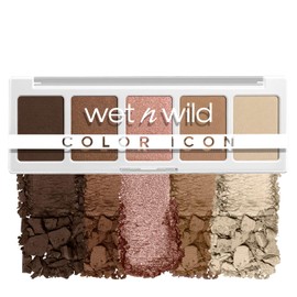 Wet n Wild Paleta de Sombras Color Icon 5 Pan Walking On Eggshells Tonos Neutros Rosados con Acabado Mate y Satinado, Alta Pigmentación, Larga Duración, Vegana y Cruelty-Free, Tamaño para cosmetiquera o kit de maquillaje
