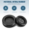 Round Rubber Plug Hole Grommet Kit 7 Sizes Black Double